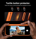 SURITCH para iPhone 18 Pro Case para MagSafe, Protección de cámara, Naranja