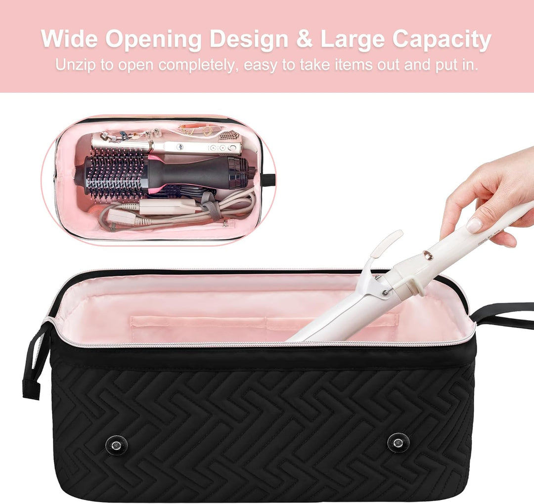 Leudes - Bolsa de viaje para herramientas de cabello con alfombrill...