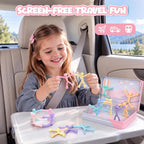 20 Pcs Magnetic Fidget Travel Toys para Kids con metal Storage Case, Pastel