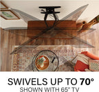 SANUS Paquete de montaje para TV: soporte de pared de movimiento completo premium para televisores grandes de hasta 90 pulgadas + soporte de TV de barra de sonido diseñado para barra de sonido Sonos