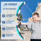 Bow y Arrow para Kids, LED Light Up Archery Set, Indoor Outdoor Sport Gifts para Boys Girls Ages 4-12