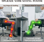 Lámpara Reposapiés para debajo del escritorio en el trabajo, se utiliza para apoyar los pies (negro, 001)