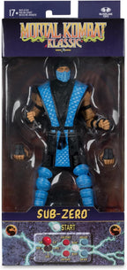 McFarlane Toys - Figura de acción Mortal Kombat Klassic Sub-Zero de 7 pulgadas