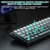 Aula WIN60 HE - 60% Teclado mecánico para juegos con cable, interru...