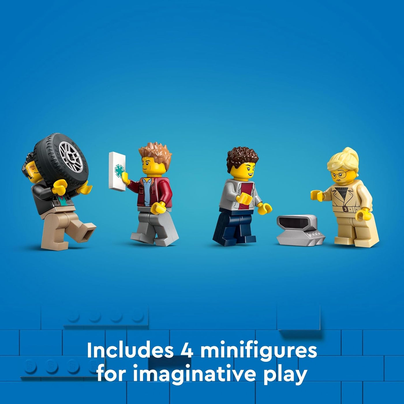 LEGO Camión transportador de autos urbanos con coches