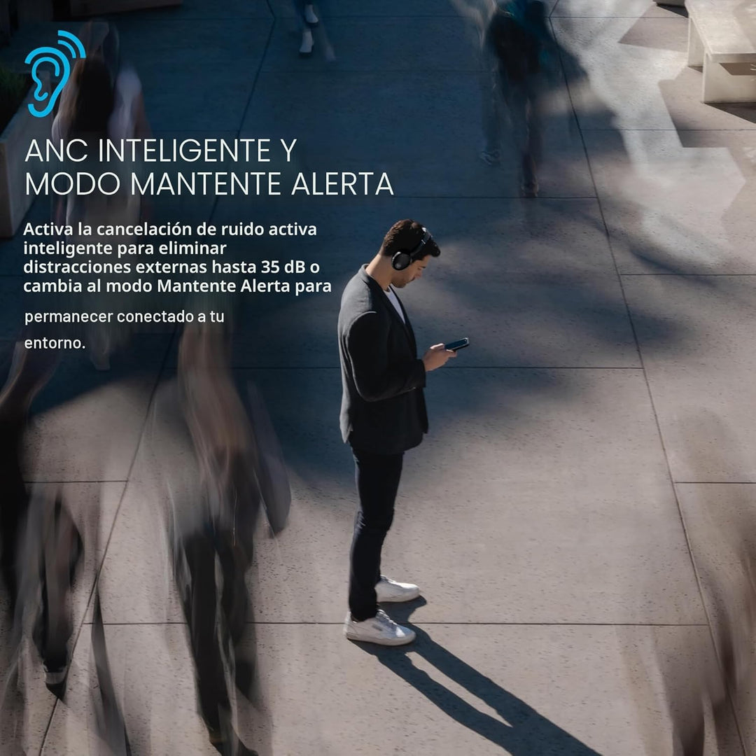 JLab Auriculares inalámbricos JBuds Lux ANC, grafito, cancelación a...