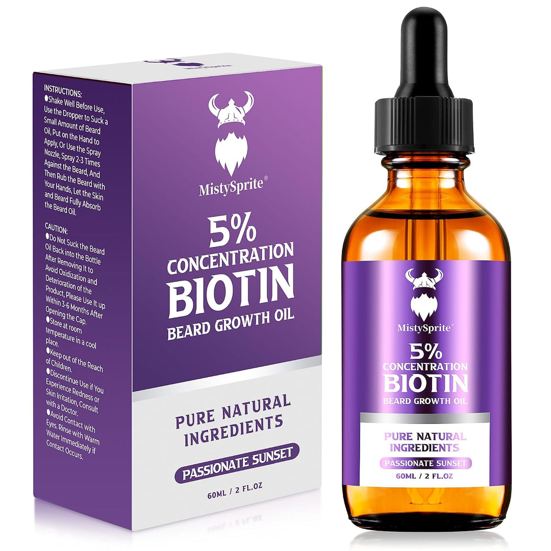 Aceite para el Crecimiento de la Barba - Concentración de Biotina a...