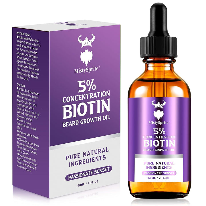Aceite para el Crecimiento de la Barba - Concentración de Biotina a...