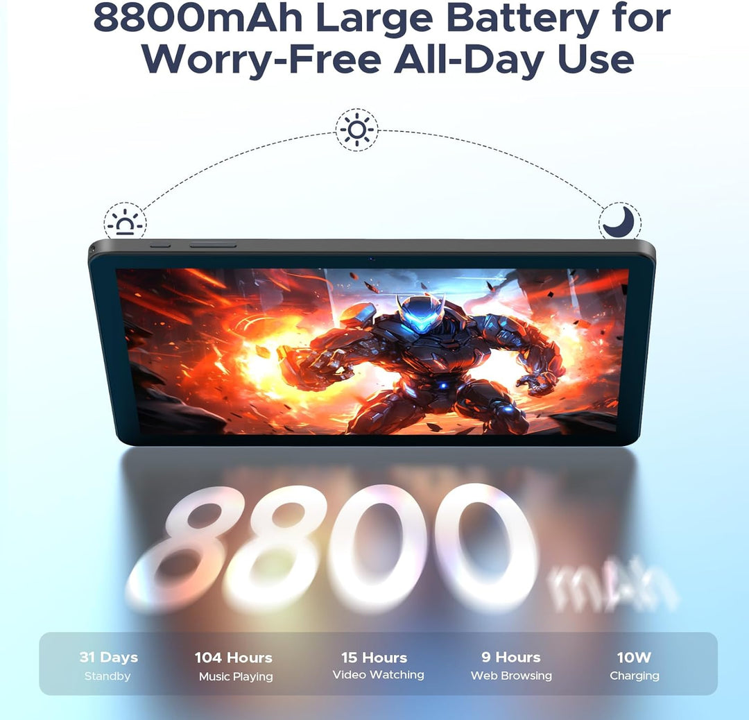 Luzglo P10 Pro Android 16 Tablet, Tabletas de 10 Pulgadas con Gemin...