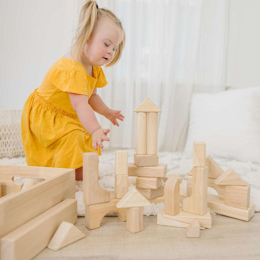 Bloques para armar lisos de madera Melissa Doug Estándar