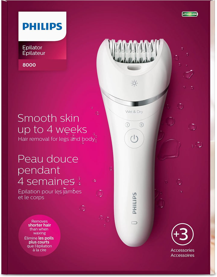 Philips BRE700\/04 depiladora para mujer, con 3 accesorios, BRE700\/04