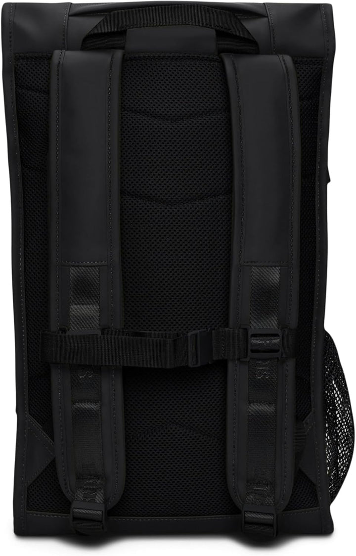 RAINS Trail Mountaineer Bag - Mochila negra impermeable para laptop...