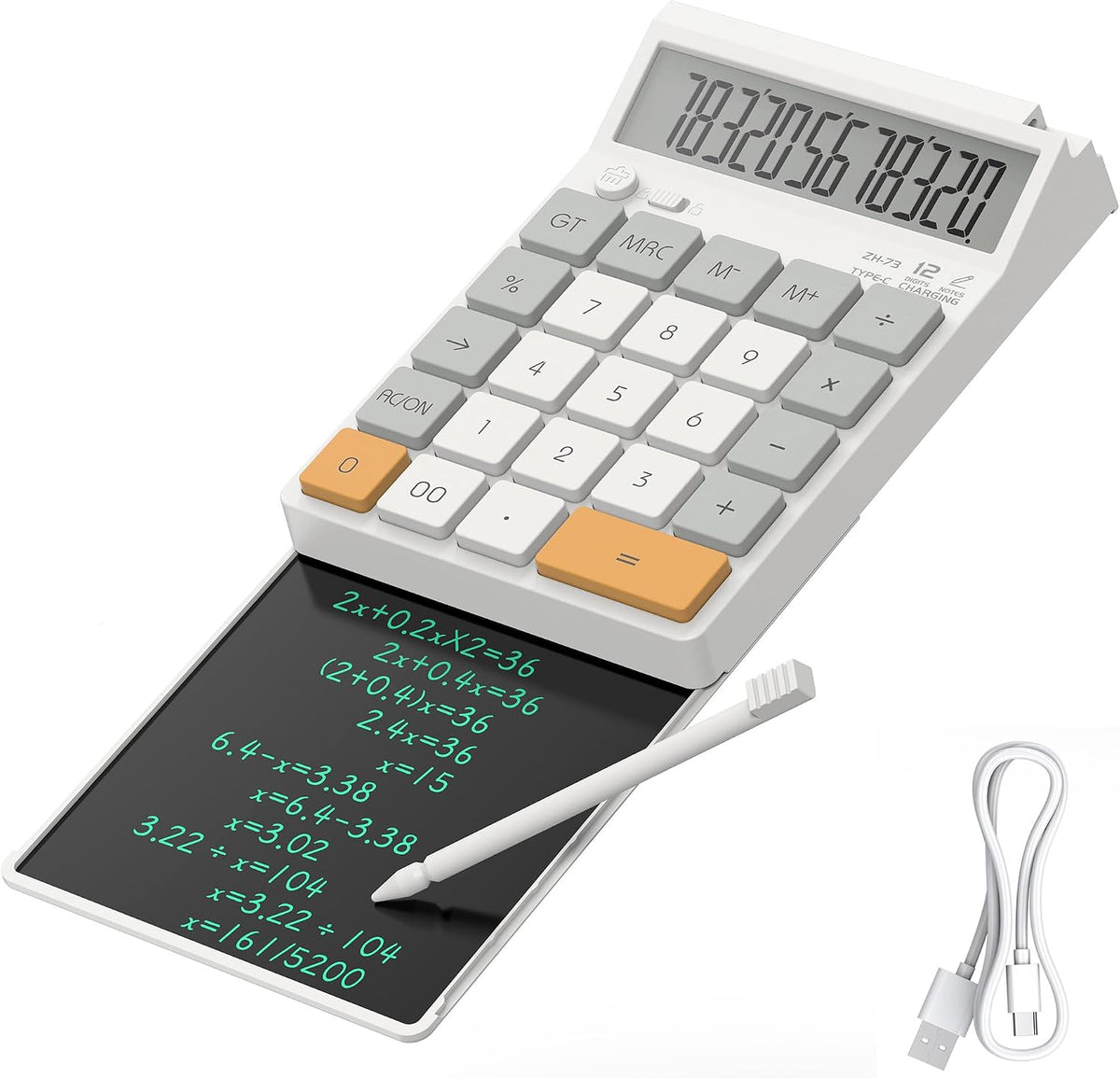 Calculadora de Escritorio con Tableta LCD de Escritura Retráctil