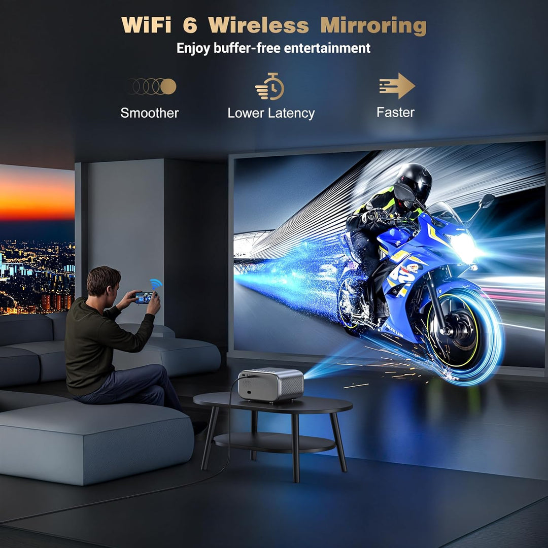 Proyector con WiFi y Bluetooth: [Auto Focus\/Keystone] - Proyector...