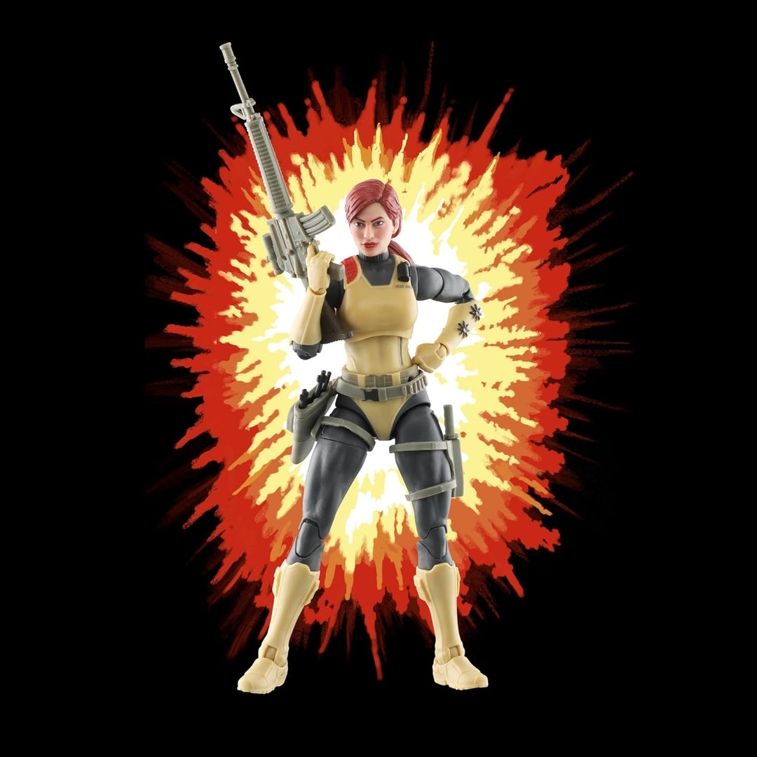 GI Joe Classified Series Retro Cardback Scarlett Figura de