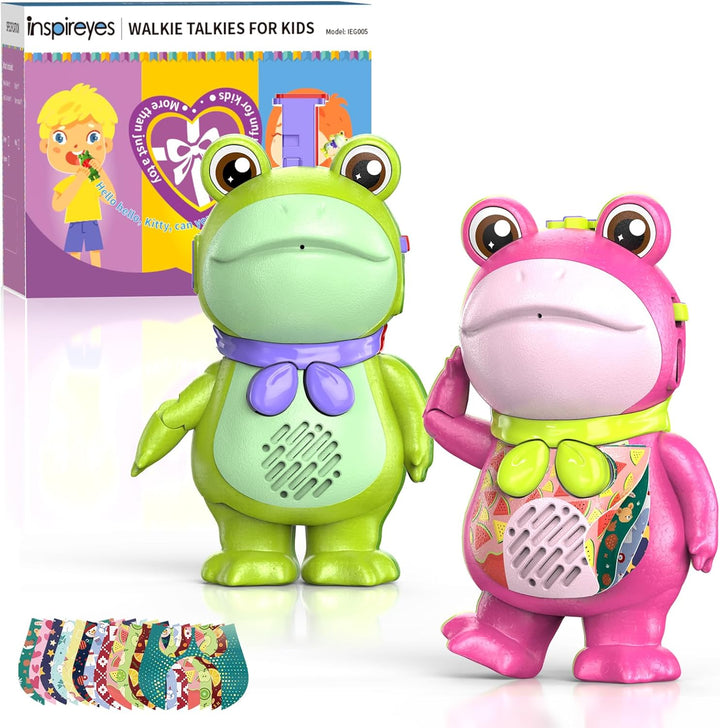 Inspireyes Walkie Talkies para niños pequeños recargables, juguetes...