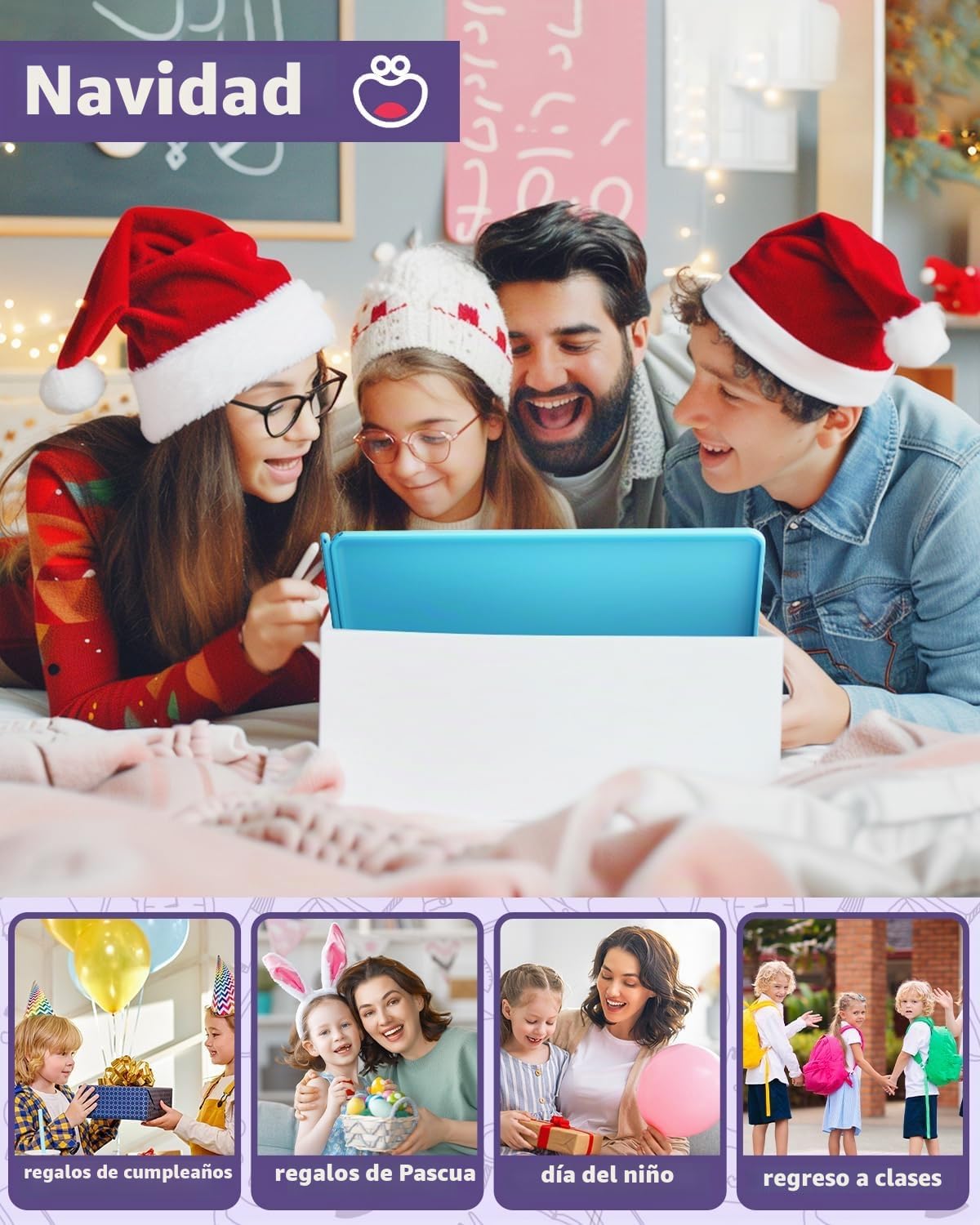 Tableta de Escritura LCD de 16 Pulgadas - Tablero de Dibujo para Niños, Almohadilla de Dibujo Colorida, Juguetes para Niñas, Niños y Pequeños de 3 a 12 Años, Regalos de Cumpleaños para Niños