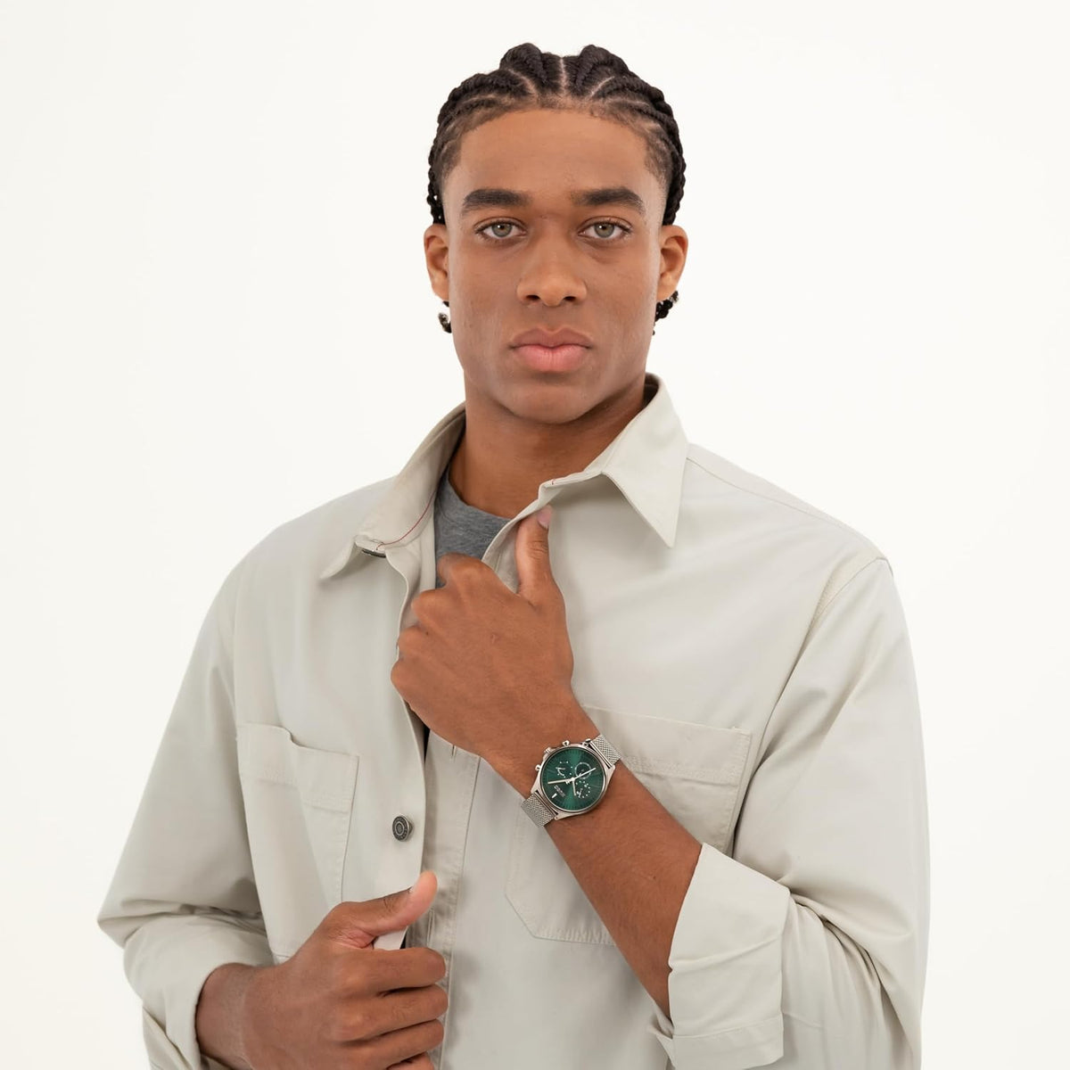 HUGO #Smash Multi Watch para hombre, caja de acero inoxidable, movimiento multifunción, diseño elegante y divertido, precisión de cuarzo, uso diario atrevido, regalo para él