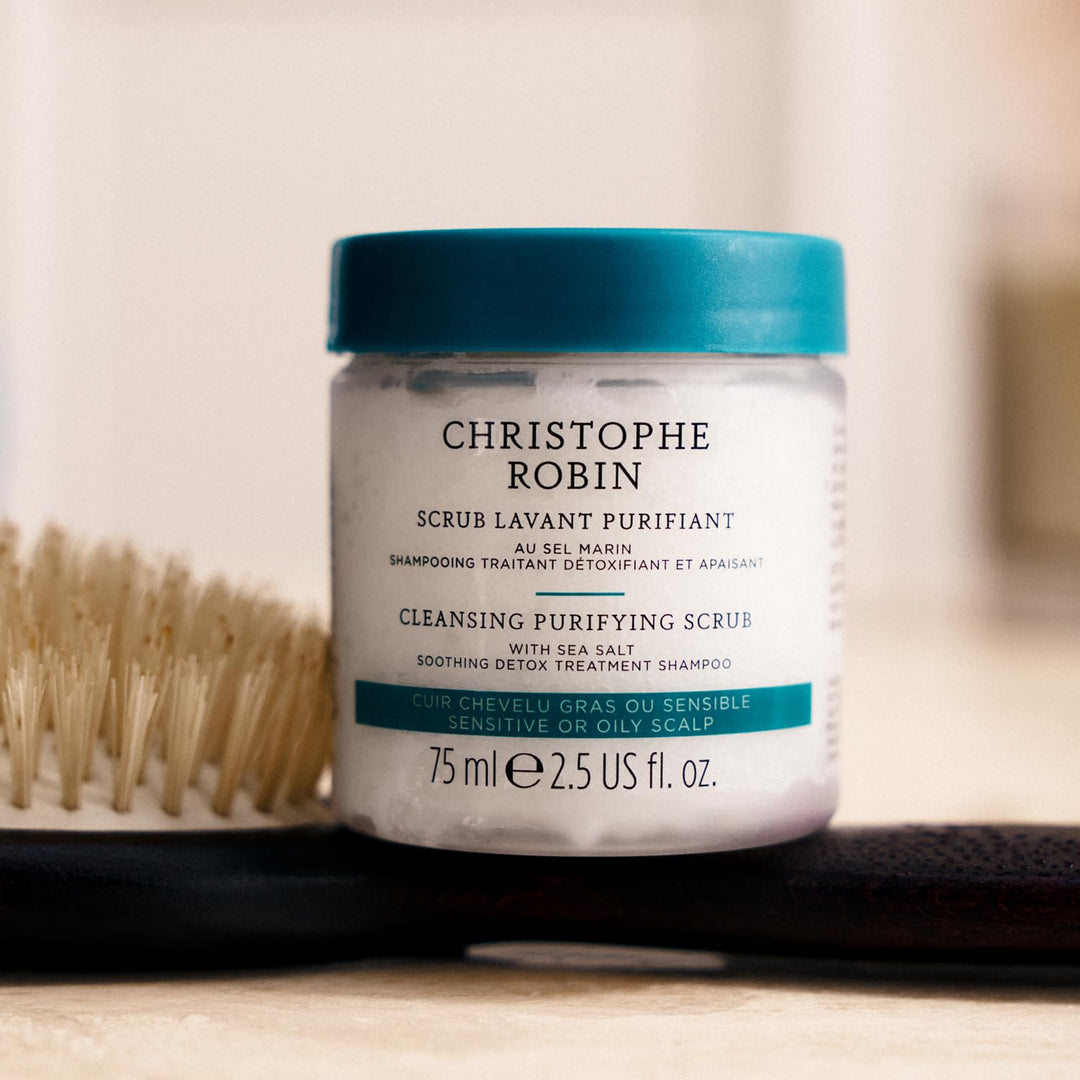Christophe Robin Exfoliante purificador del cuero cabelludo con sal...