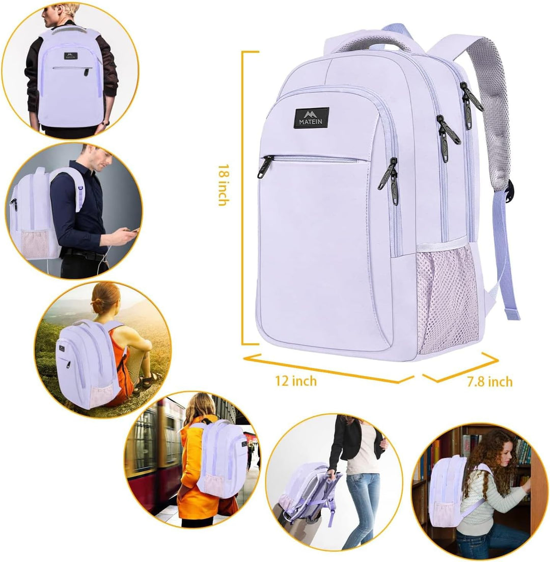 MATEIN - Mochila para laptop para niñas, de 15.6 pulgadas, mochila...