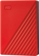 WD 6TB My Passport, disco duro externo portátil, rojo, software de...