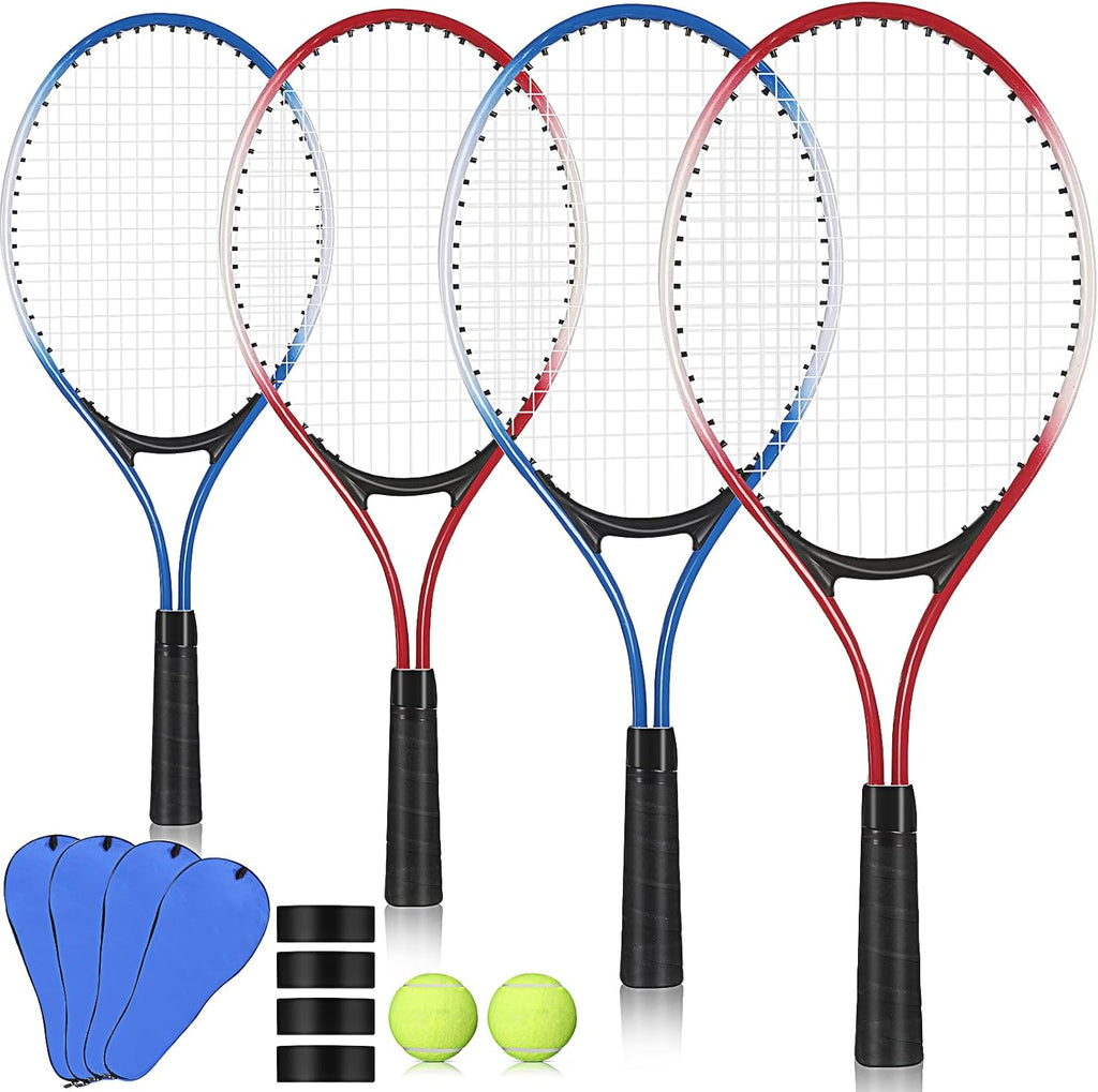 4 raquetas de tenis recreativas