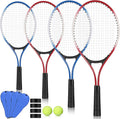 4 raquetas de tenis recreativas