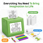 PixiPrint AI - Impresora de calcomanías para niños, juego de dibujo y