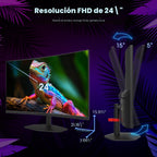 ¡Nuevo! Sceptre - Monitor curvo para juegos de 24 pulgadas, 1ms, 10...