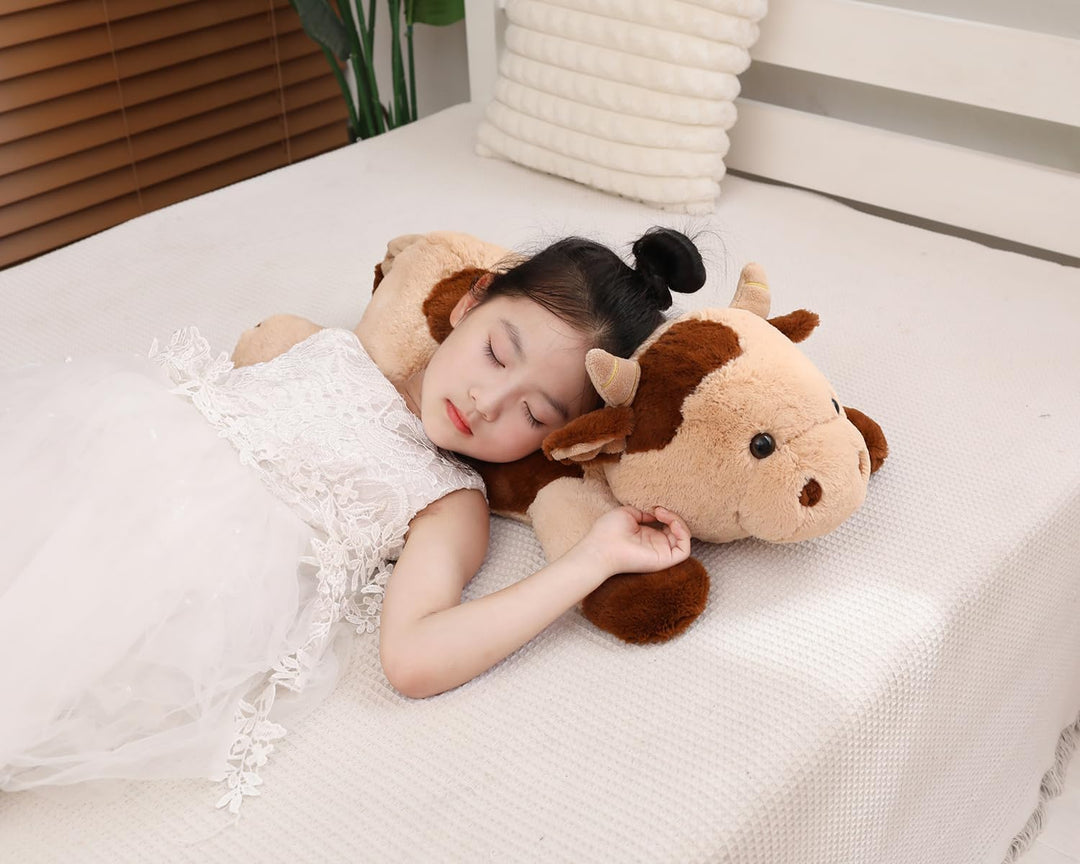 YESGIRL Animales de peluche con peso de vaca de 25.6 pulgadas y 5 l...