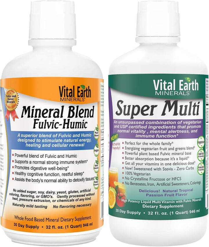 Vital Earth Minerals Apoyo para la desintoxicación y el bienestar:...
