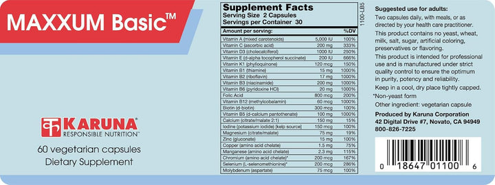 Karuna Salud - Maxxum Basic 60 vcaps