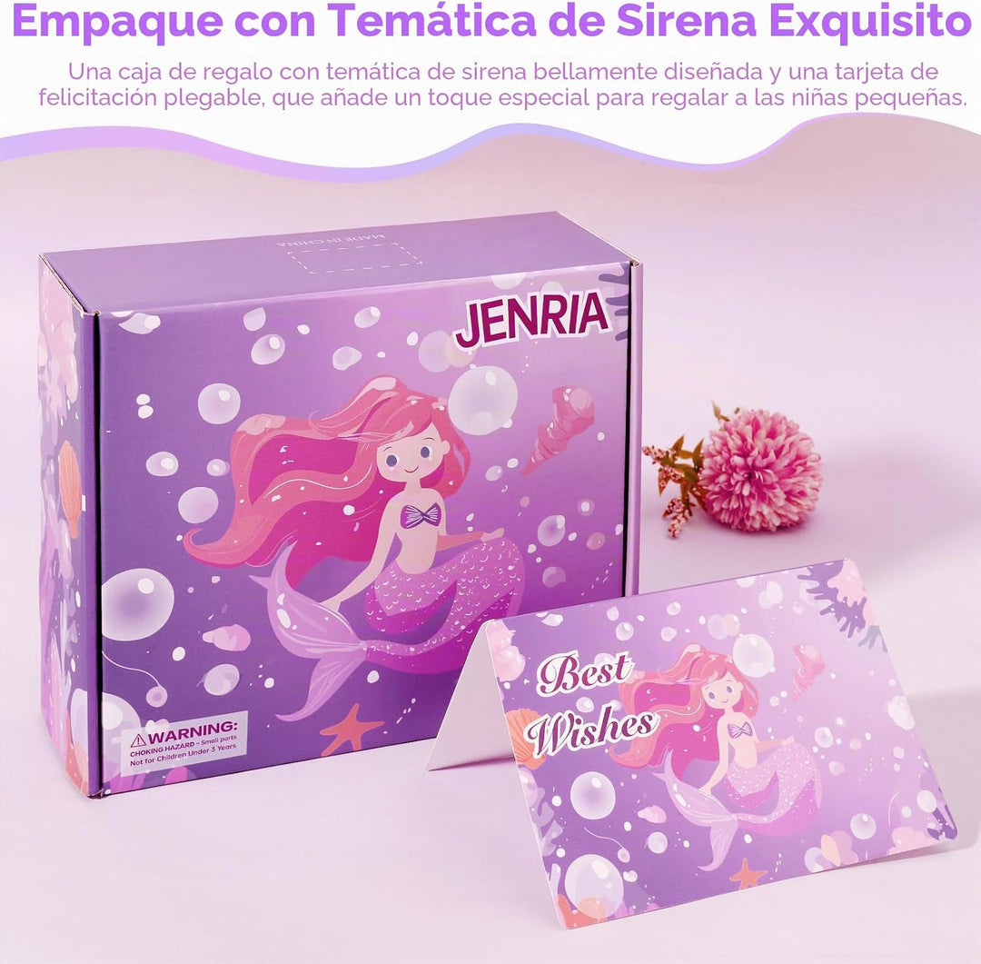 Jenria Regalo de sirena para niñas de 6 a 8 años, regalos de gradua...