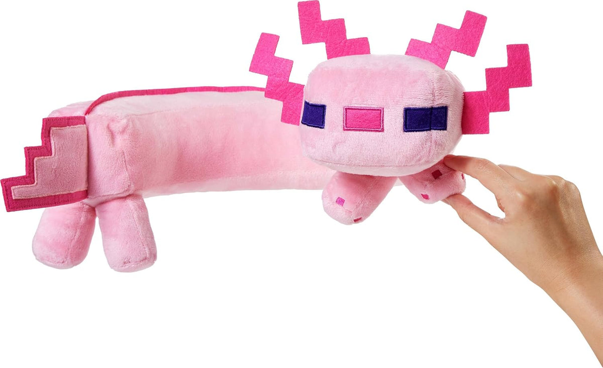 Mattel Minecraft Axolotl - Almohada para el cuello, juguete de peluche