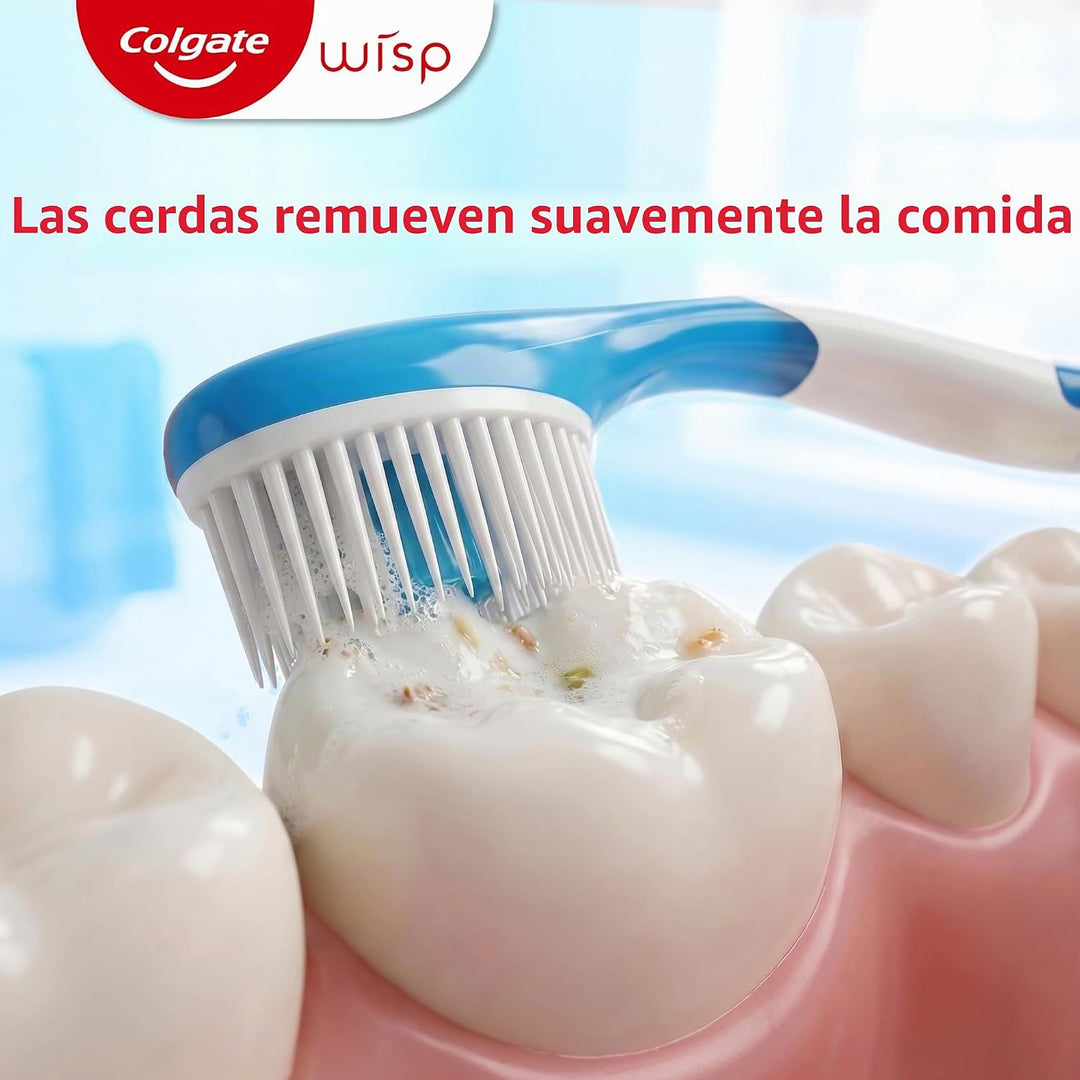 Colgate Max Fresh Wisp - Mini cepillos de dientes desechables de vi...