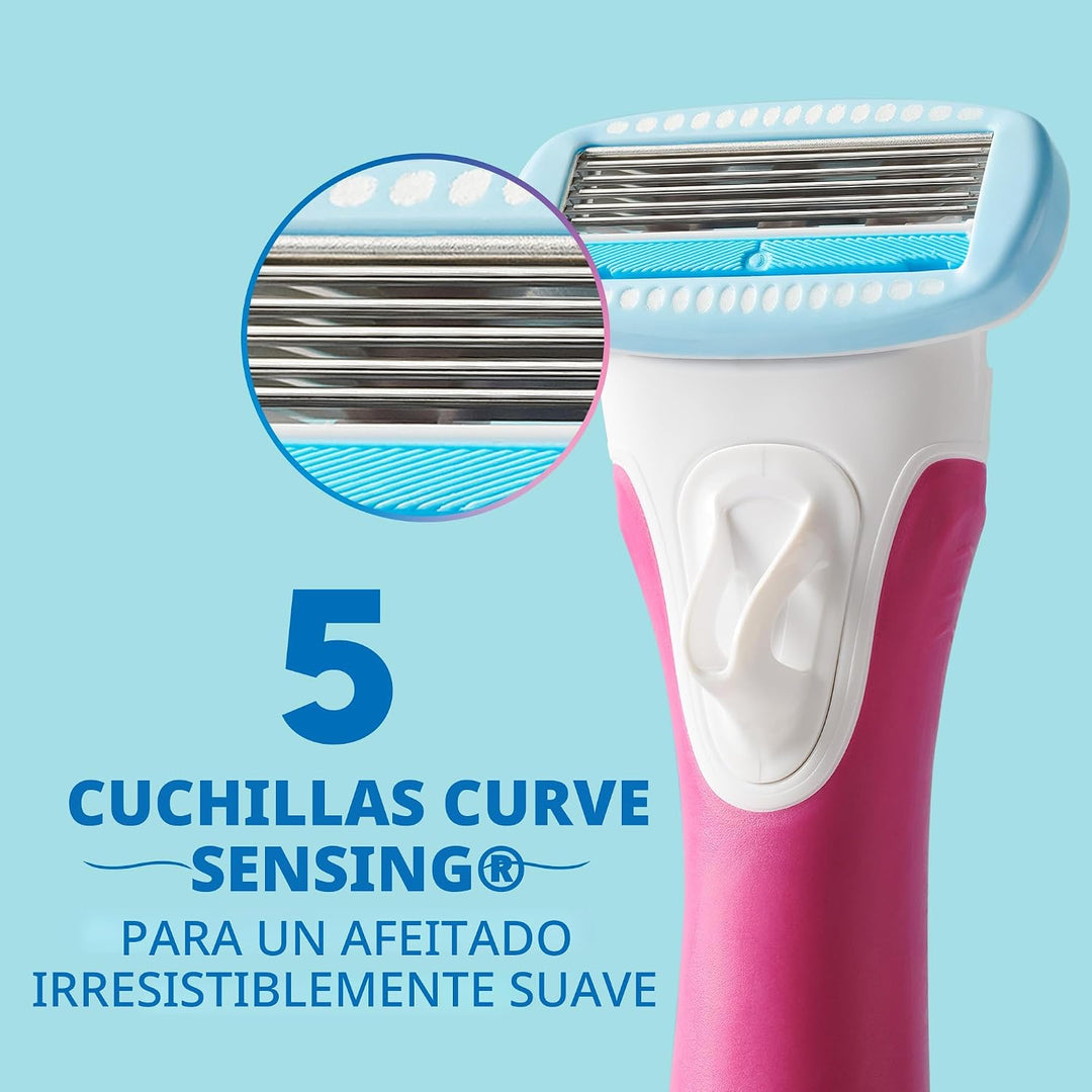 Afeitadora Schick Hydro Silk TrimStyle con recortadora de bikini pa...