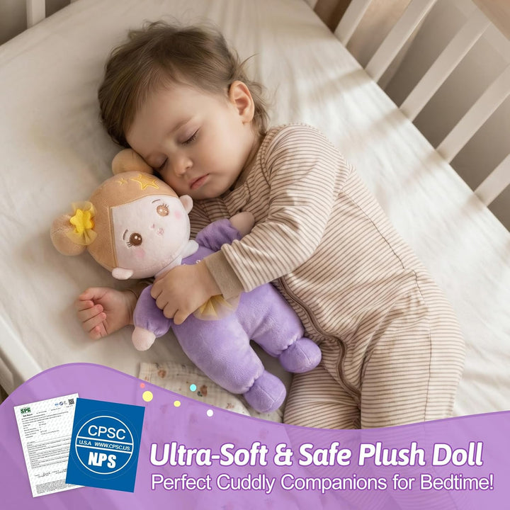 OUOZZZ - Set de muñeca de bebé suave para niñas, primera muñeca de...