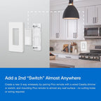 Lutron Caseta - Kit de atenuación inteligente de 3 vías; Diva Dimmer y Paddle Wireless Remote