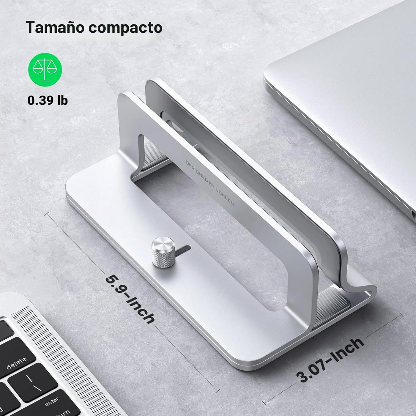 UGREEN Soporte vertical para computadora portátil para escritorio,...