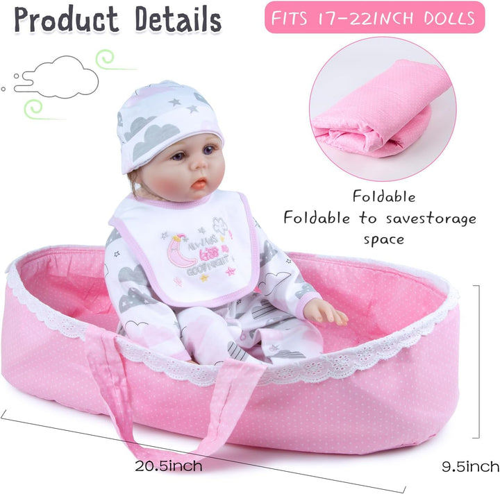 PEDOLLTREE Juego de 13 muñecas Reborn para niña, accesorios con moi...