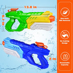 Quanquer Pistolas de agua de 600 cc para niños y adultos, paquete de 6 pistolas de chorro súper con largo alcance, acción de bomba de alta capacidad, natación de verano, playa, juegos de lucha acuática al aire libre, juguetes de piscina para niños y niñas