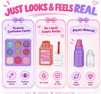 Juego de maquillaje falso para niños y niñas pequeñas de 3 a 5 a 8 años