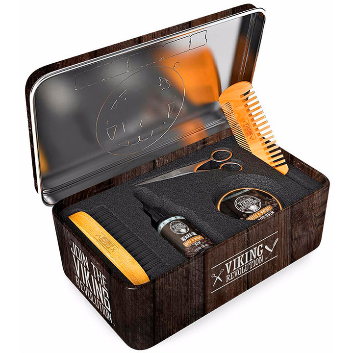 Viking Revolution - Kit definitivo de barba Café y Whisky - Kit de...