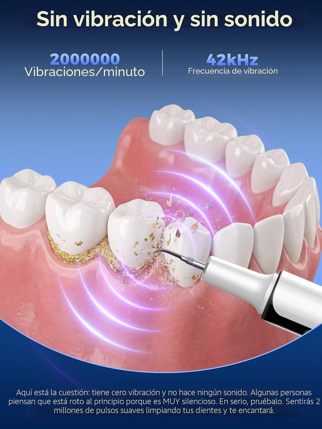 Removedor ultrasónico de placa para dientes, removedor de sarro de...
