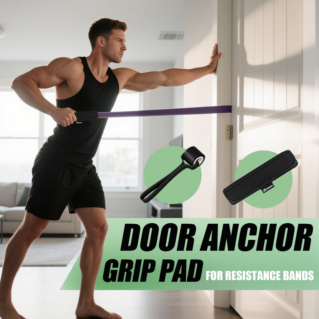 WHATAFIT Resistance Bands, Bandas de Asistencia para Dominadas de 5 Niveles para Entrenamiento