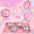 Hohosunlar Juego de fiesta de té para niñas pequeñas 3-5, 6-8, juguetes de