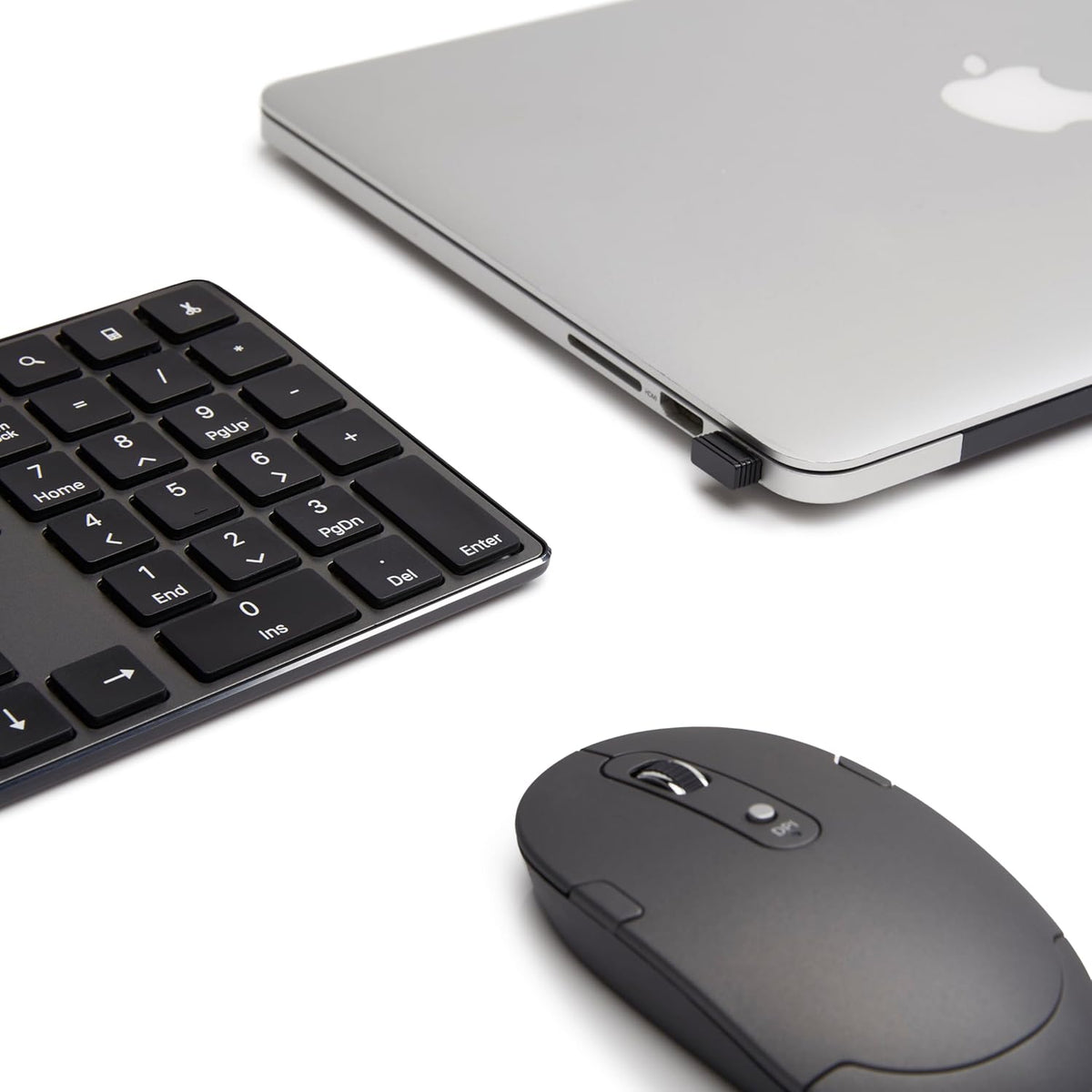 Combo de teclado y ratón inalámbricos Amazon Basics Ultra Premium -...