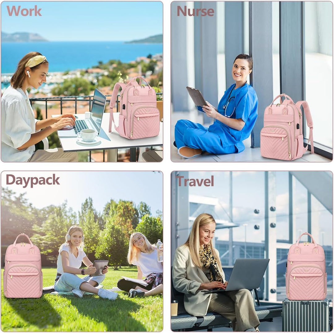 bagswan Mochila para Laptop para Mujeres Bolsa, 15,6 pulg.
