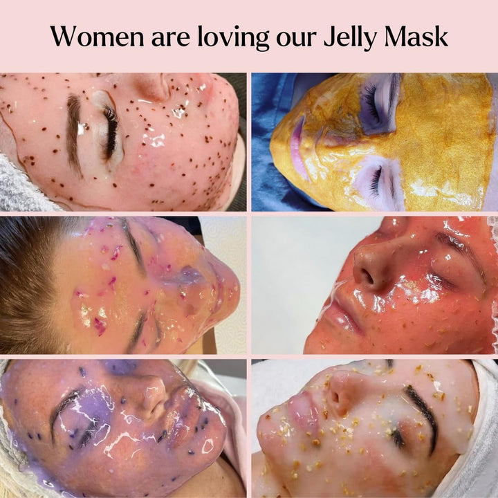 VogueNow Mascarilla de gelatina para faciales \u2013 5 sabores hidr...