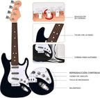Guitarra Eléctrica Mini de 16 pulgadas para Niños y Principiantes, Guitarra Eléctrica conCorrea para Niños Pequeños y Niños y Niñas, Juguete de Instrumento